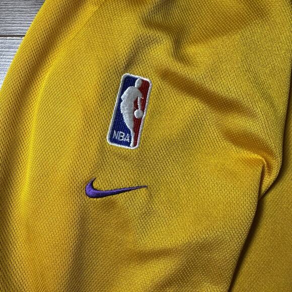 Vintage Nike Los Angeles Lakers Long Sleeve Warm Up Jersey Size XXL NBA Y2K - Picture 5 of 13